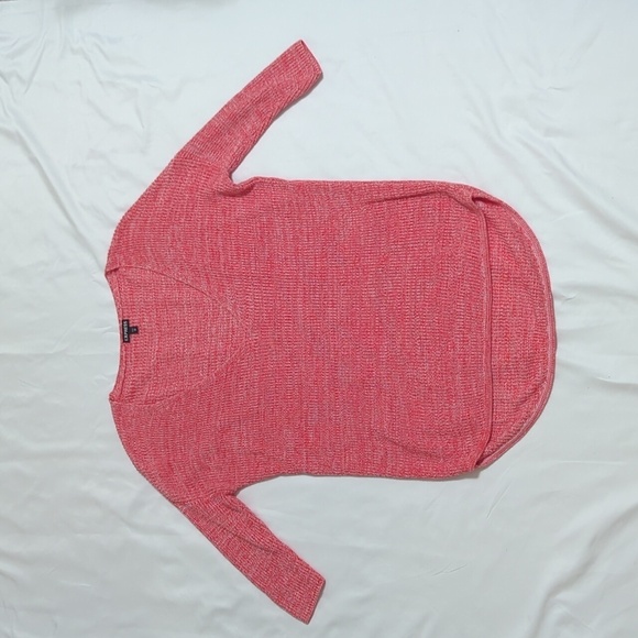 Express Tops - Express V-Neck Knit Tunic, Color Salmon Size XS-TP